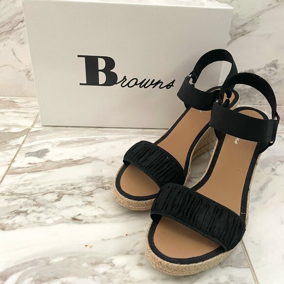 Browns' Shoes Hudson Wedge Sandal < Size US10 / EUR40 > - Picture 1 of 6